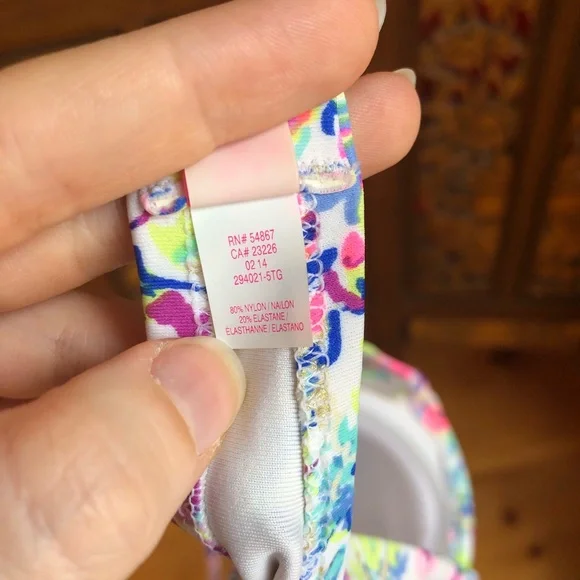 VS Ditsy Floral Print Bandeau Bikini Top - Picture 4 of 9